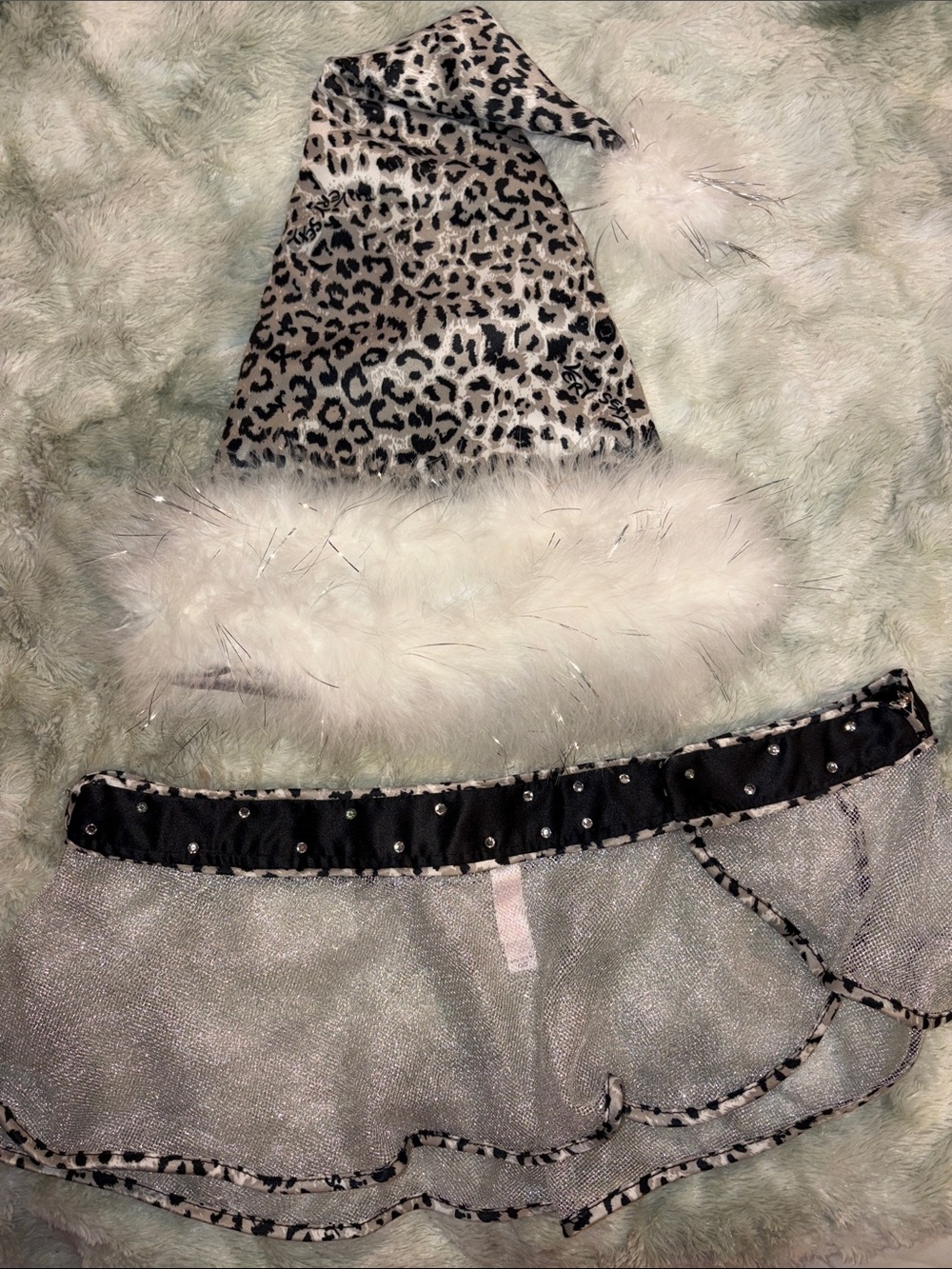 VICTORIAS SECRET LIMITED EDITION CHRISTMAS LINGERIE SET sheer glitter  sparkles